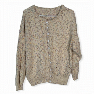 𝅺HAND knit Drop Shoulder Sweater